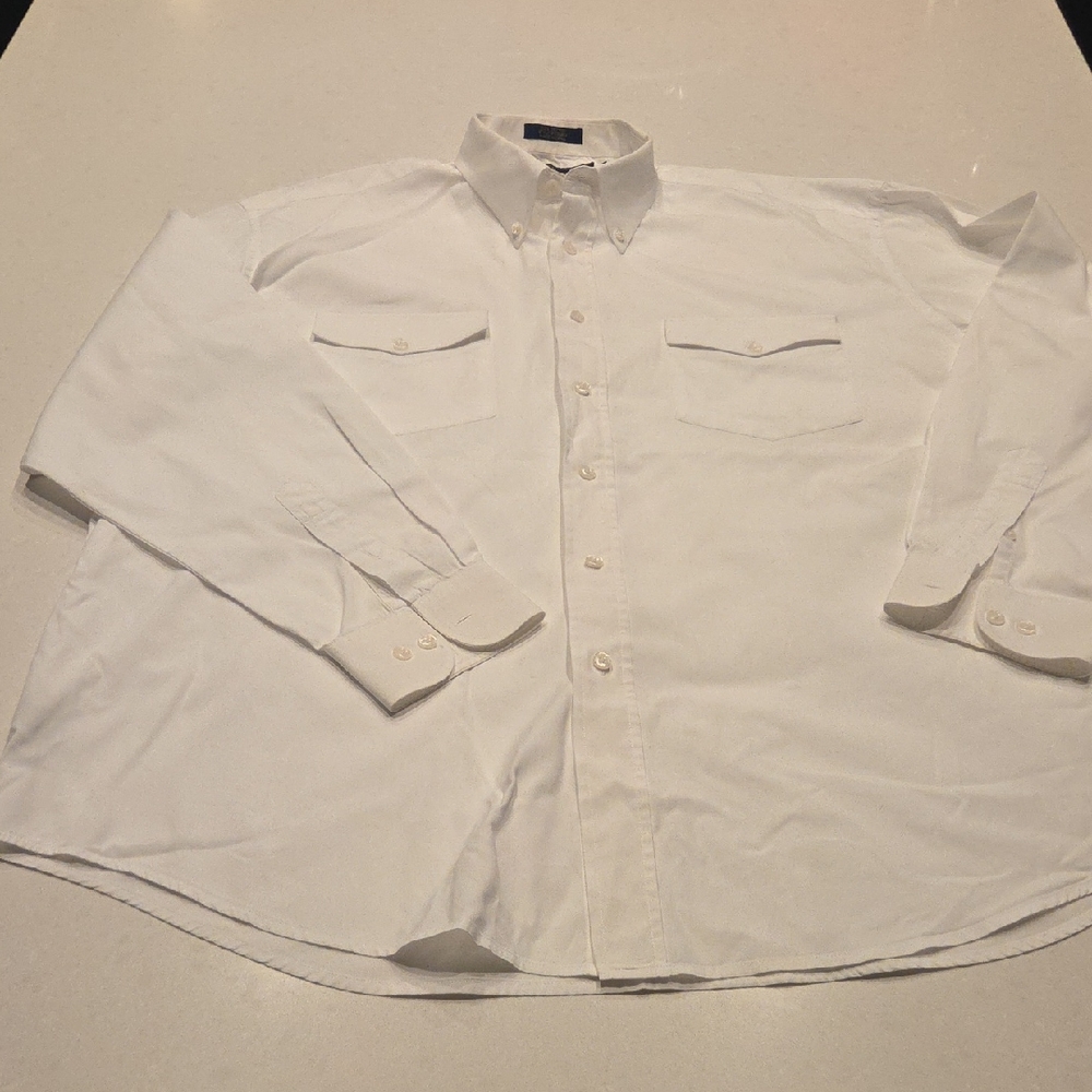 Elegant White Button-Down Shirt for Men